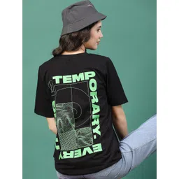 Rigo Printed Drop-Shoulder Sleeves Pure Cotton T-shirt-picture-37