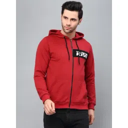 Rigo Red Full Sleeves Hooded Sweatshirt-picture-41