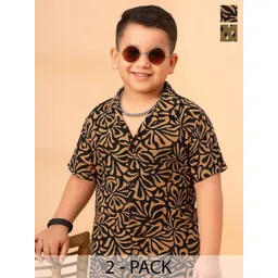 Rigo Unisex Kids Comfort Printed Casual Shirt-picture-37