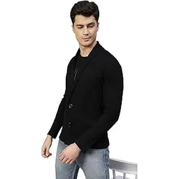 rigo Waffle Knit Shrug for Men | Full Sleeve, Shawl Collar Cardigan for Men | Best for Casual Wear, Fashion Wear Cardigan-picture-10