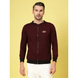 Rigo Wine Cotton Regular fit Jacket-picture-39