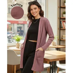 rigo Women Straight Full Sleeve Purple Shrug-picture-15