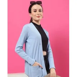 rigo Women Striped Front Open Shrug-picture-17