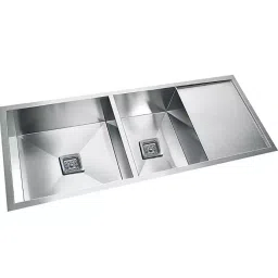 Rigwell Lifetime 45x20x10 Inch Satin SS Double Bowl Kitchen Sink-picture-11