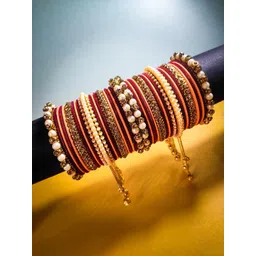 RIJOLI Set Of 38 Gold-Plated Bangles-picture-12