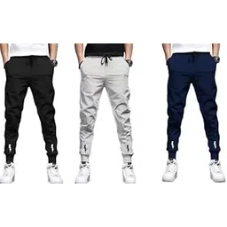 riksaw Track Pants for Mens || Joggers for Mens || Men's Sports Regular Fit Polyester Track Pant with Two Side Zipper Pockets (4LLL14)-picture-45