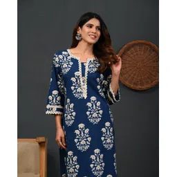 Rimeline Women Ethnic Motifs Printed Kurta-picture-21