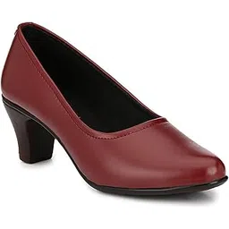 rimezs Women's Formal Leather Maroon Ballerinas - 5-picture-42