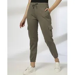 rio basic Women Mid-Rise Tapered Fit Cargo Joggers-picture-47