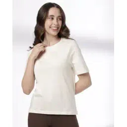 rio basic Women Regular Fit Round-Neck Cotton T-Shirt-picture-29