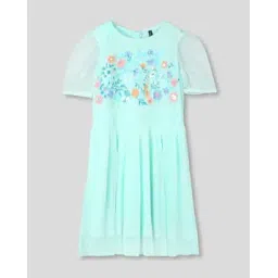 rio girls Girls Embroidered Fit & Flare Dress-picture-46