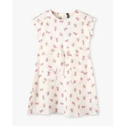 rio girls Girls Leaf Print A-Line Dress-picture-40
