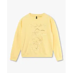 rio girls Girls My Melody Embosed Print Oversized Fit Sweatshirt-picture-33