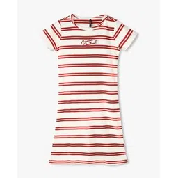 rio girls Girls Striped T-Shirt Dress with Embroidery-picture-19