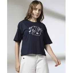 rio Women Graphical Print Regular Fit Round-Neck T-Shirt-picture-27