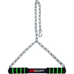 rioff Rioff® Hanging bar Hanging Rod Pull Up Bar Heavy Duty Sangal Steel Hanging Rod, Chin-up Bar for Home Gym Help Height Increase,4FT Green-picture-22