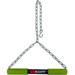 rioff Rioff® Hanging bar Pull Up Bar Steel Sangal Height Increase for Chin Up Bar Hanging Rod for Home/Gym Use for Men Kids Boys Adults Fitted with Heavy Chain Sangal (Green) 4FT-picture-13