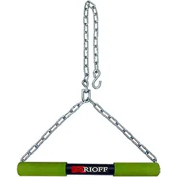 rioff Rioff® Hanging bar Pull Up Bar Steel Sangal Height Increase for Chin Up Bar Hanging Rod for Home/Gym Use for Men Kids Boys Adults Fitted with Heavy Chain Sangal (Green) 5FT-picture-14