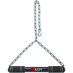 rioff Rioff® Hanging rod Pull Up Bar for Height Increaser and Pull Exercise with Heavy Chain 4FT Yellow-picture-36