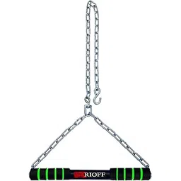 Rioff® Hanging bar Hanging Rod Pull Up Bar Heavy Duty Sangal Steel Hanging Rod, Chin-up Bar for Home Gym Help Height Increase,5FT Green-picture-23