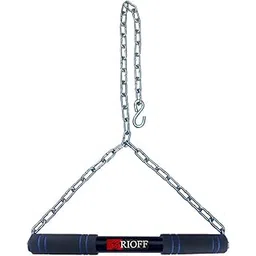 Rioff® Hanging rod bar Pull Up Bar for Height Increaser and Pull Exercise with Heavy Chain 4FT Blue-picture-31