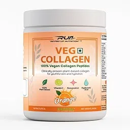 Ripped Up Nutrition Veg Collagen - Plant Based powder Supplement 200Gm for men & women | Supports anti-aging and Brightning skin | Supports Joint health,skin,hair,bones & muscle mass (200gm, Orange)-picture-27