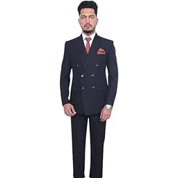 risani Men's 2 Piece Double Breasted Suit (36-42) Suits…-picture-15
