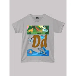 RISH Boys Alphabet-D Educational Graphic Printed T-shirt-picture-57