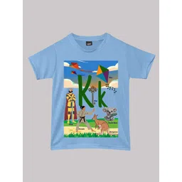 RISH Boys Alphabet K Educational Graphic Printed Short Sleeves T-shirt-picture-13