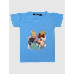 RISH Boys Blue Printed Short Sleeves Polyester Oversized T-shirt-picture-28