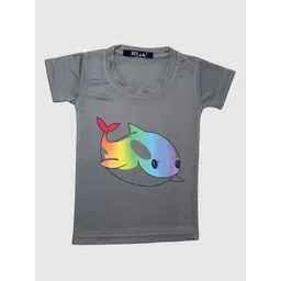 RISH Kids Grey Printed Oversized T-shirt-picture-32