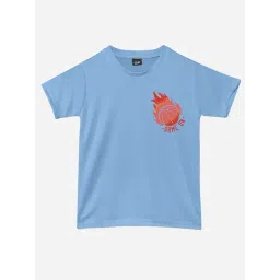 RISH Unisex Blue Printed T-Shirt-picture-29