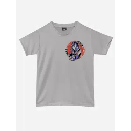 RISH Unisex Grey Printed T-Shirt-picture-42