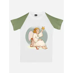 RISH Unisex White & Green Printed T-Shirt-picture-22