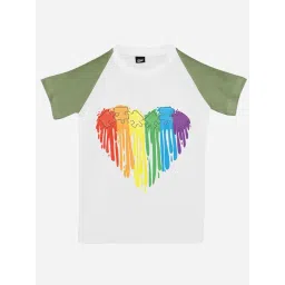 RISH Unisex White & Green Printed T-Shirt-picture-15