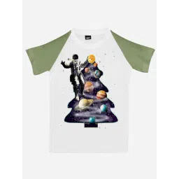 RISH Unisex White & Green Printed T-Shirt-picture-26