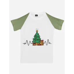 RISH Unisex White & Green Printed T-Shirt-picture-30