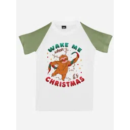 RISH Unisex White & Green Printed T-Shirt-picture-36