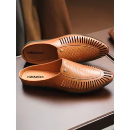 rishXation Men Ethnic Leather Fisherman Sandals-picture-37