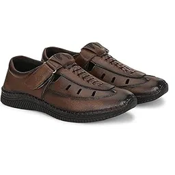Men's Synthetic Leather Hook & Loop Shoe-image-39