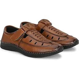 rising wolf Men's Synthetic Leather Hook & Loop Shoe-picture-28