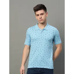 RISS Men Conversational Printed Polo Collar Cotton T-shirt-picture-32