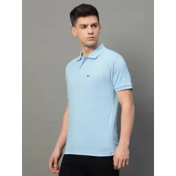 RISS Men Solid Polo Collar Cotton T-shirt-picture-38