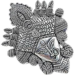 rita creations Laxmi Maa Timeless Grace Ring For Women and Girls | Western Traditional Look Silver-Toned Hand Accessories For Bridal to Casual Look Religious Gift to your Precious-picture-30