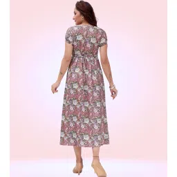 ritijya Feeding Kurtis for Women with Zip | Maternity Gown Pregnancy Dress in Poly Viscose for Nursing Mothers | Stylish & Comfortable | S to 4XL | Maternity Wear Feeding Dress Tops image 3