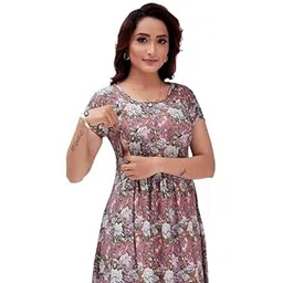 ritijya Feeding Kurtis for Women with Zip | Maternity Gown Pregnancy Dress in Poly Viscose for Nursing Mothers | Stylish & Comfortable | S to 4XL | Maternity Wear Feeding Dress Tops-picture-10