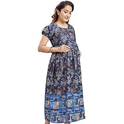 ritijya Zipless Feeding Kurtis & Dresses for Women | Zipless Maternity Wear Gown Pregnancy Dress for Nursing Mothers | Viscose Rayon | Stylish & Comfortable | S to 4XL | Washable & Durable-picture-27