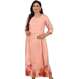 ritijya Zipless Feeding Kurtis & Dresses for Women | Zipless Maternity Wear Gown Pregnancy Dress for Nursing Mothers | Viscose Rayon | Stylish & Comfortable | S to 4XL | Washable & Durable-picture-23
