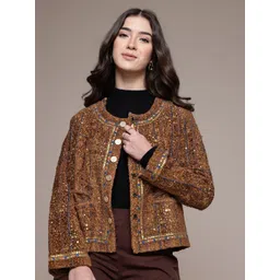 Ritu Kumar Women Boucle Tailored Jacket-picture-25