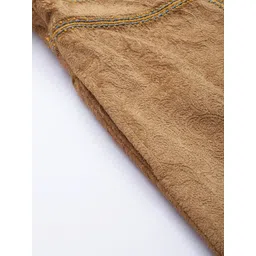 Ritu Kumar Women Suede Fur Trim Longline Tailored Jacket image 3